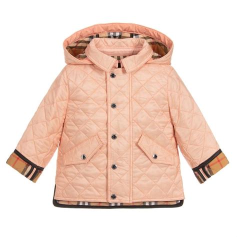 burberry pink baby coat|burberry coat baby girl.